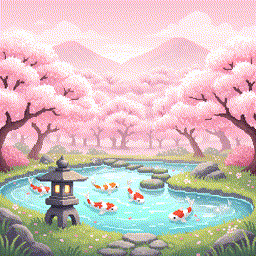 벚꽃 정원 테마